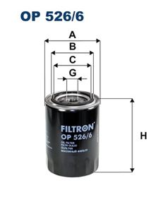 Filtr oleju - FILTRON OP 526/6